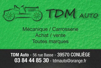 TDM Auto - carte de visite, logo