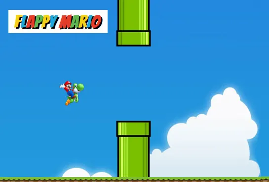 Flappy Mario - mini jeux Canva Javascript